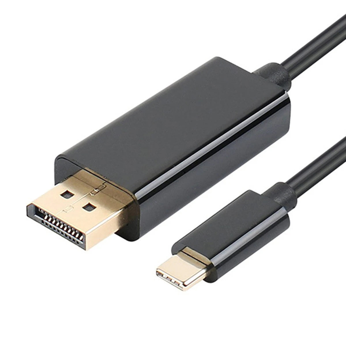 

Xiwai USB 3.1 Type C USB-C to DisplayPort DP 4K UHD HDTV Cable for Chromebook & Laptop & Monitors & New Mac book Black 180CM