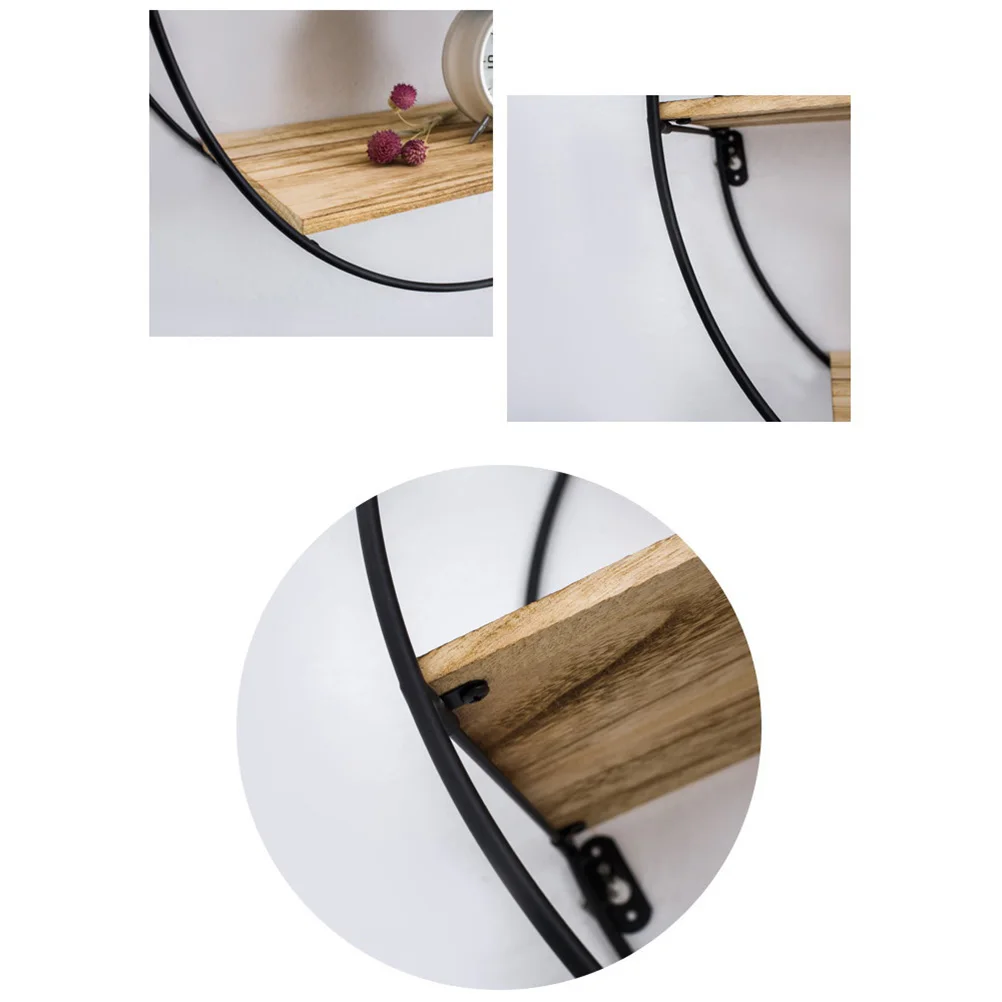 1Pc Storage Racks Shelf Brackets Wall With Wood Decoration for Living Room Bedroom Office Restaurant Decorative | Дом и сад