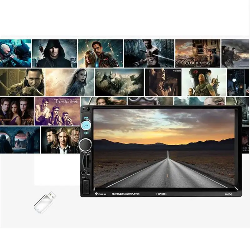 7 inch TFT HD Touch Screen MP5 Player with Video Input Function USB 2.0 Port 1080P Rearview Camera Univeral For Cars | Автомобили и