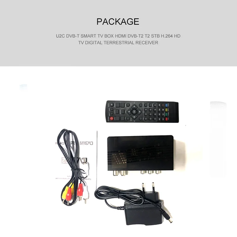 2019 HD 1080p Tv Tuner Dvb T2 Vga TV Dvb-t2 For Monitor Adapter USB2.0 Receiver Satellite Decoder Dvbt2 Russian Manual | Электроника