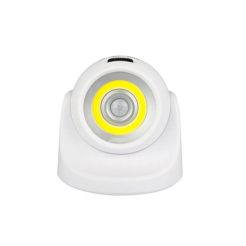 CLAITE Аккумуляторный/USB Перезаряжаемый на 360 градусов Поворотный COB PIR датчик