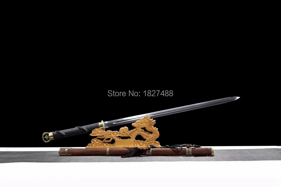 Азиатский меч сабля Katana Full Tang 1095 двойной край из углеродистой стали очень острый