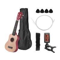 21 inch acoustic ukulele colored soprano ukelele uke kit basswood with carry bag ukulele strap strings picks guitar tuner