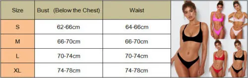 

2019 New Style Fashion Hot Solid Women Sexy Bandage Bikini Push-up Padded Bra Swimsuit Bathing Low Waist Swimwear