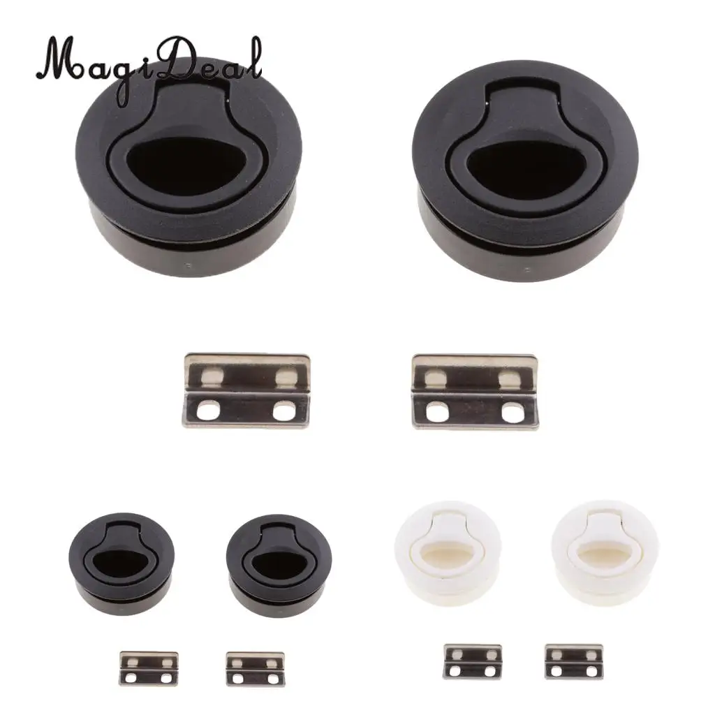 MagiDeal 2 шт. белый/черный нейлоновый шкафчик в морском стиле поворотная защелка для люка лодочный замок