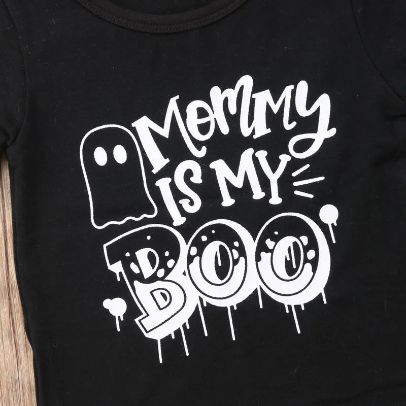 Футболка для мальчиков футболка с графическим принтом MOMMY IS MY BOO одежда на
