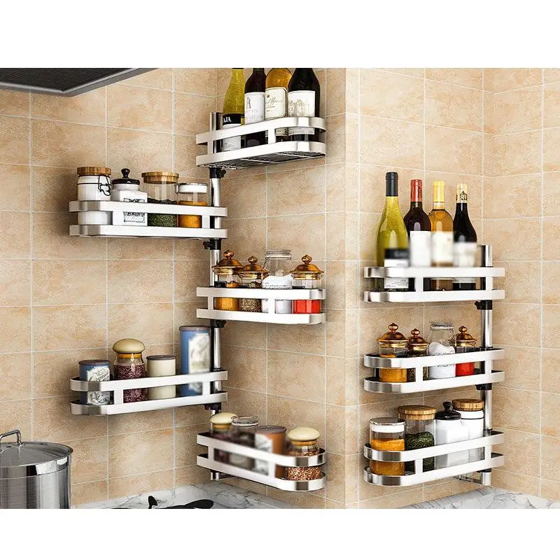 Органайзер для кухни Keuken из нержавеющей стали с поворотом Cocina Organizador Mutfak|Полки и