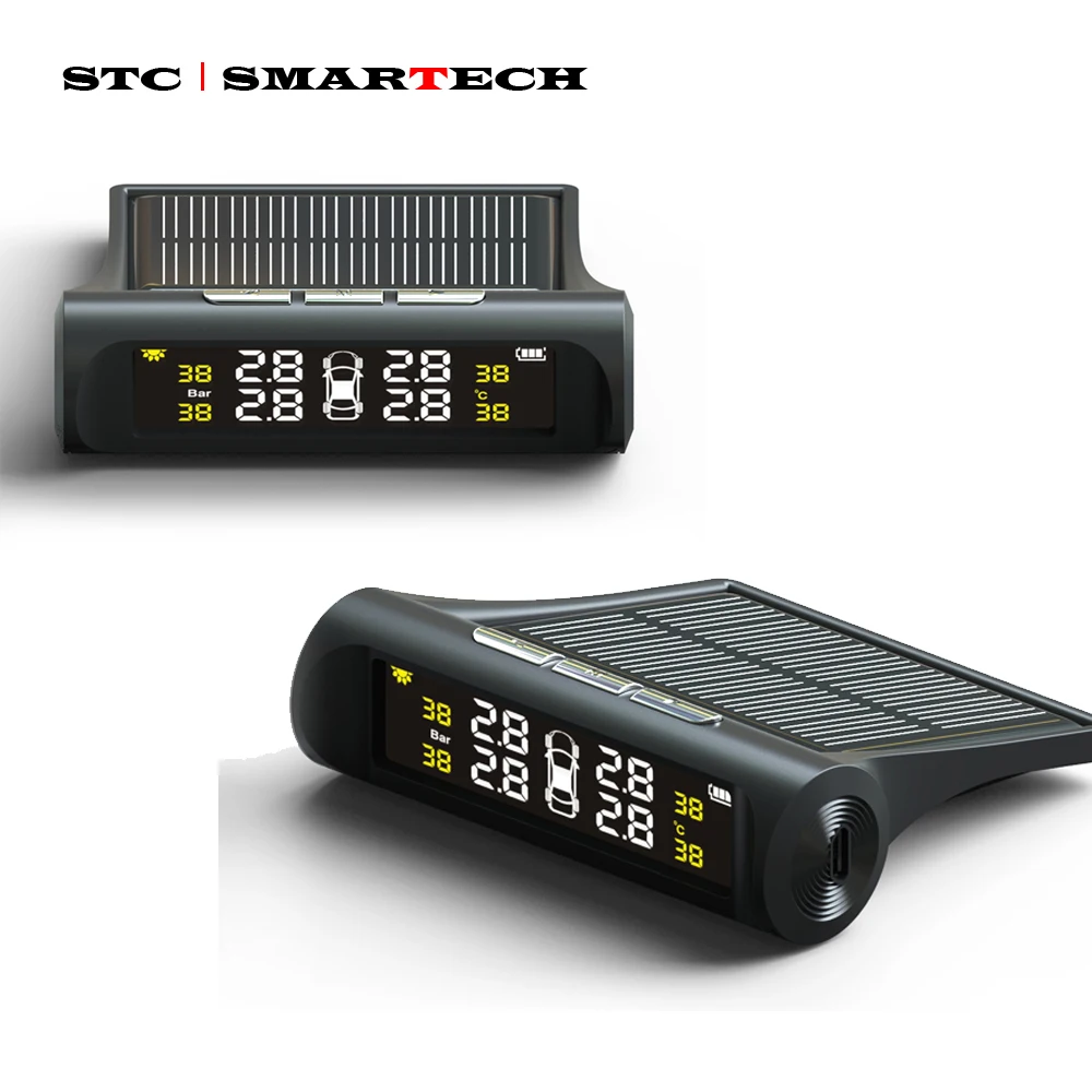 SMARTECH TPMS автомобильная система контроля давления в шинах солнечный дисплей 4