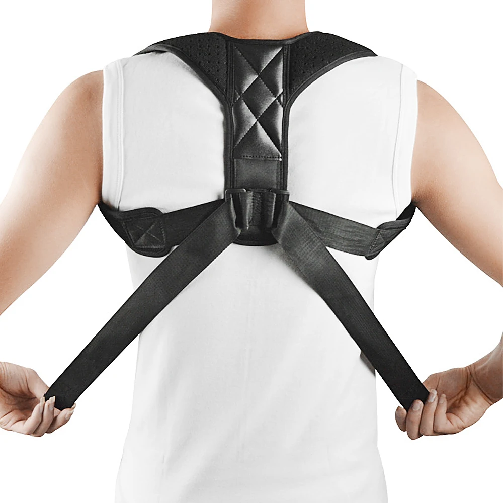 

Upper Back Support Adjustable Shoulder Posture Corrector Back Brace Posture Fixer Shoulder Lumbar Posture Correction Belt