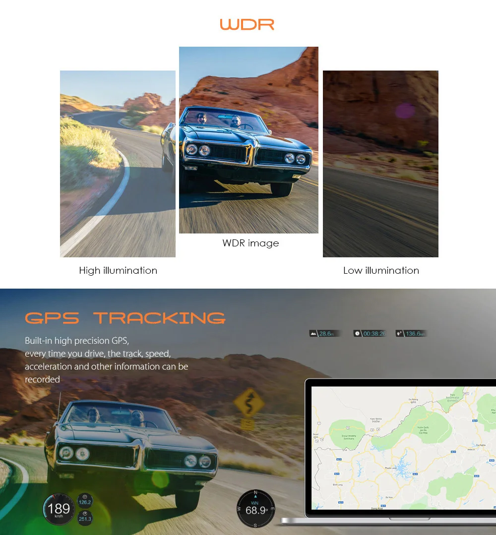 6G стеклянная Автомобильная камера с двойным DVR 1080 P HD IR ночного видения Dash Cam gps