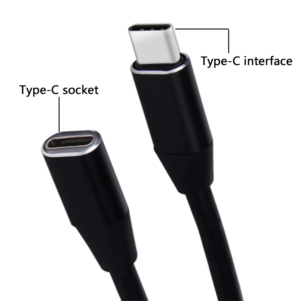 1M USB Type C Extension Cable 3.1 Data Video USB-C Male to Female Extending Wire Extender Cord Connector | Электроника