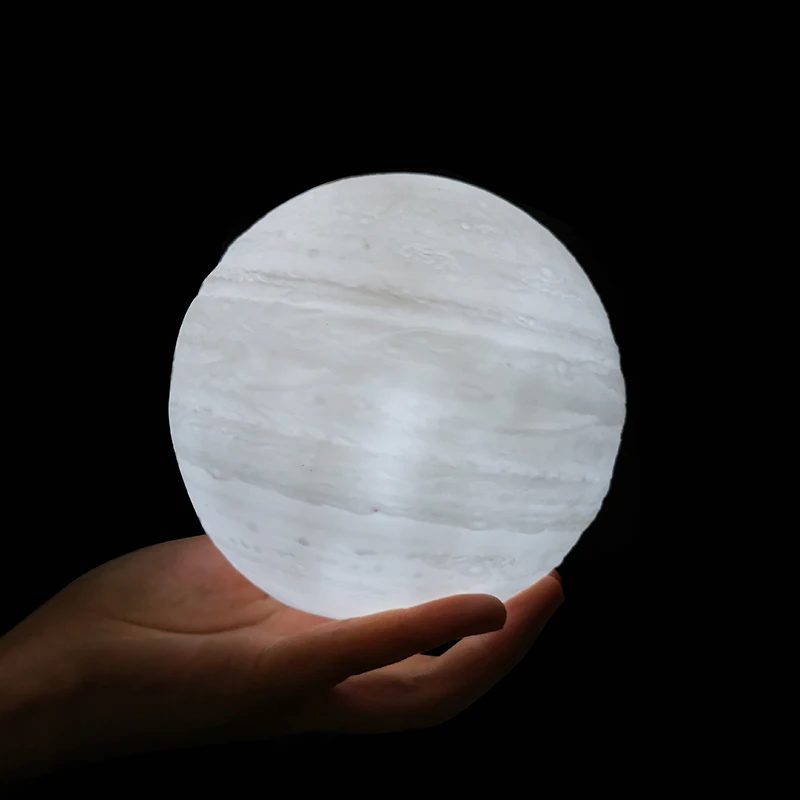 13 см 3D принт луна лампа 4 цвета Спальня Ночь LED свет Декор подарок Luminaria blub