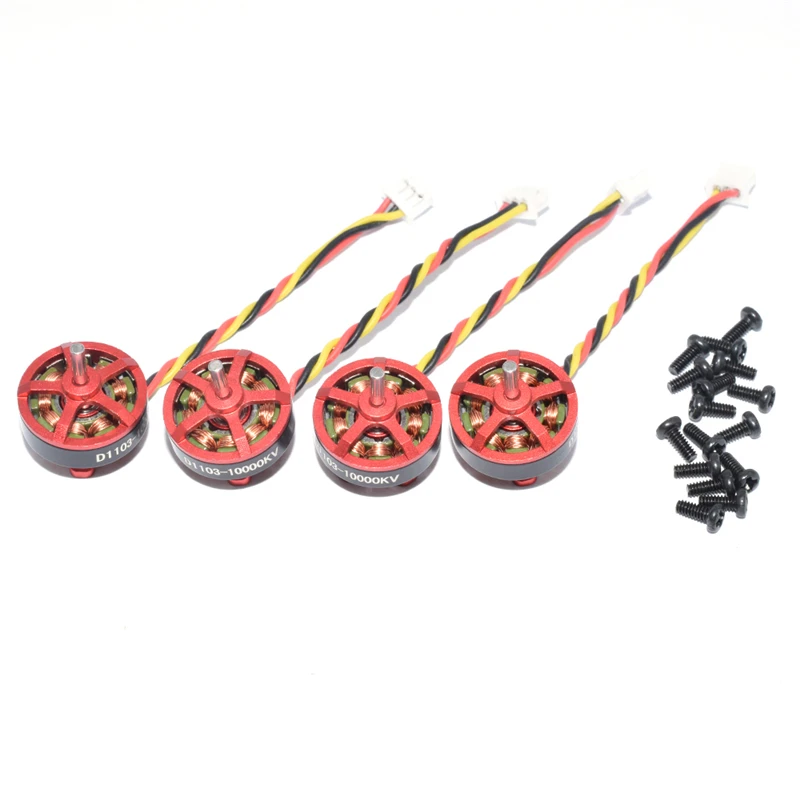 4 шт. бесщеточный двигатель RC D1103 1103 10000KV 1 3S для Whoop FPV Racing Drone модели Мультикоптер