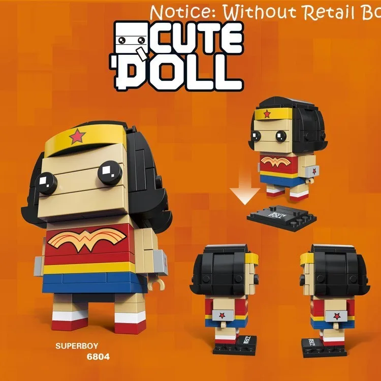 Кукла Decool Q Железный человек экшн-фигурка Brickheadz строительные блоки игрушки для
