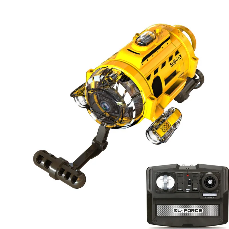 High Tech Rc игрушечная субмарина с камерой и светом 0.3mp может кормить рыб