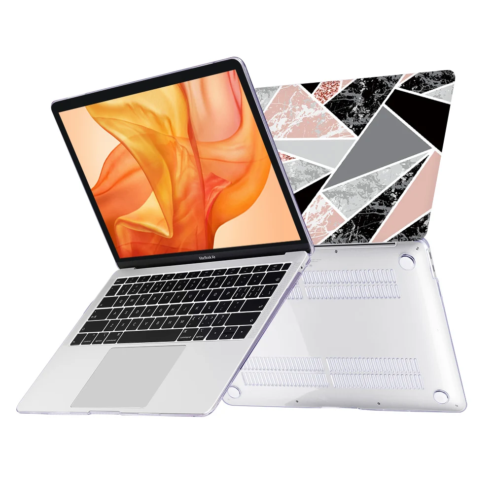 Redlai мраморный узор пластиковый жесткий чехол для MacBook 12 &quotAir Pro retina 13 15&quot крышка с