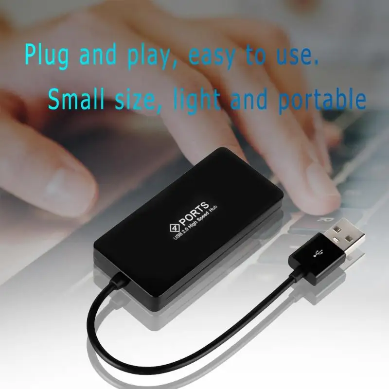 4 порта USB 2 0 концентратор сплиттер адаптер конвертер кабель провода шнур для ПК