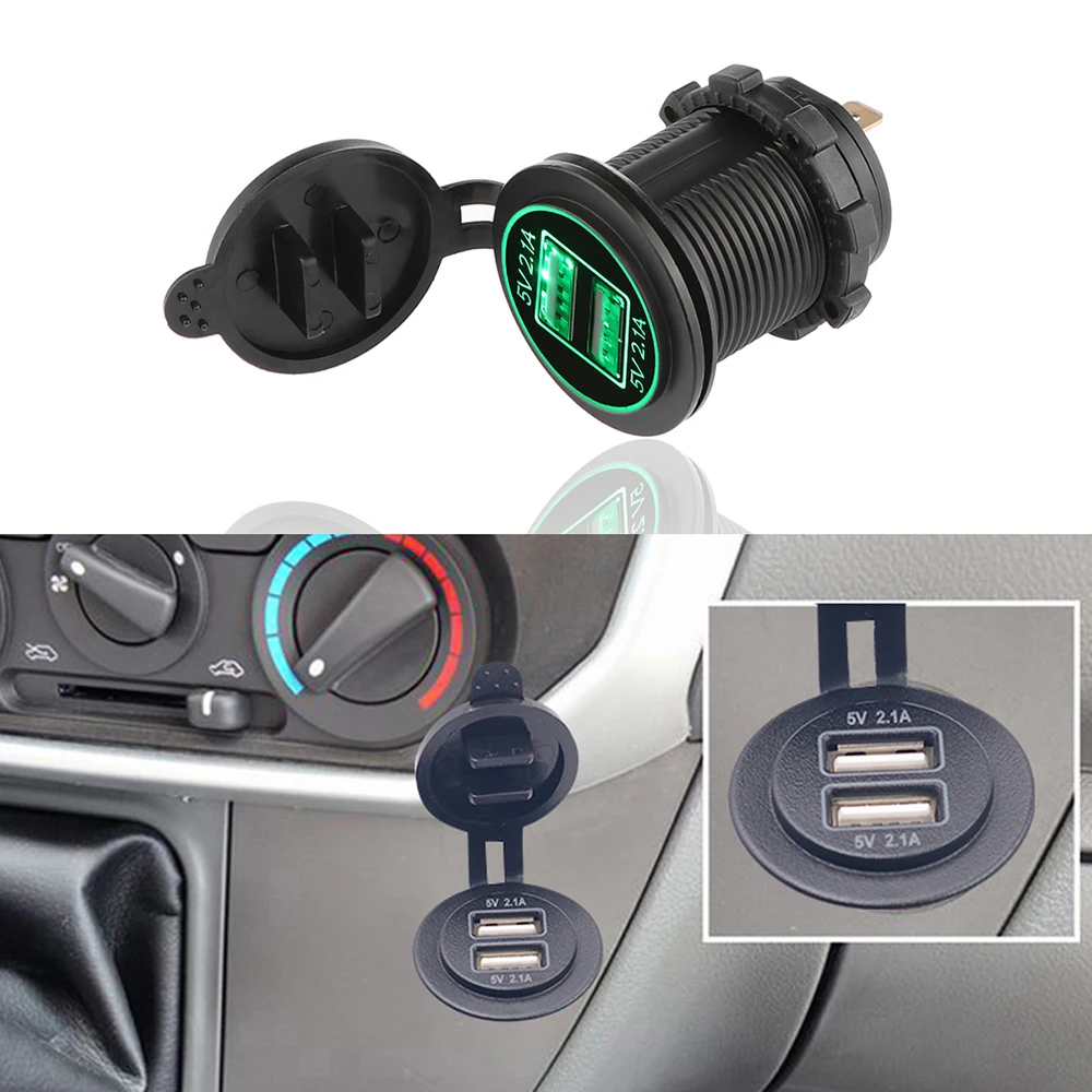Зарядное устройство с 2 USB портами 5 В а|Зажигалка| |