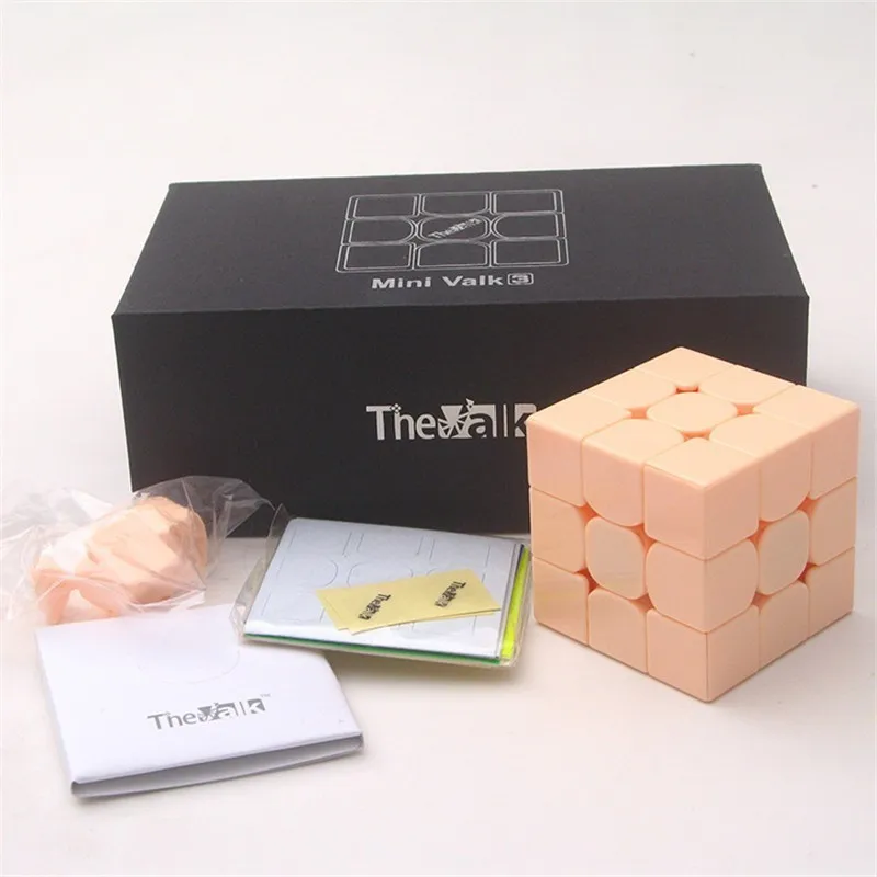 QiYi Valk 3 Mini 474 мм 3x3x3 Mai Shen Cube розовый порошок ступени волшебный куб с скольжения