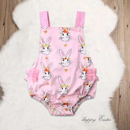 Новинка 2019 брендовая одежда для новорожденных младенцев девочек кроликов летний