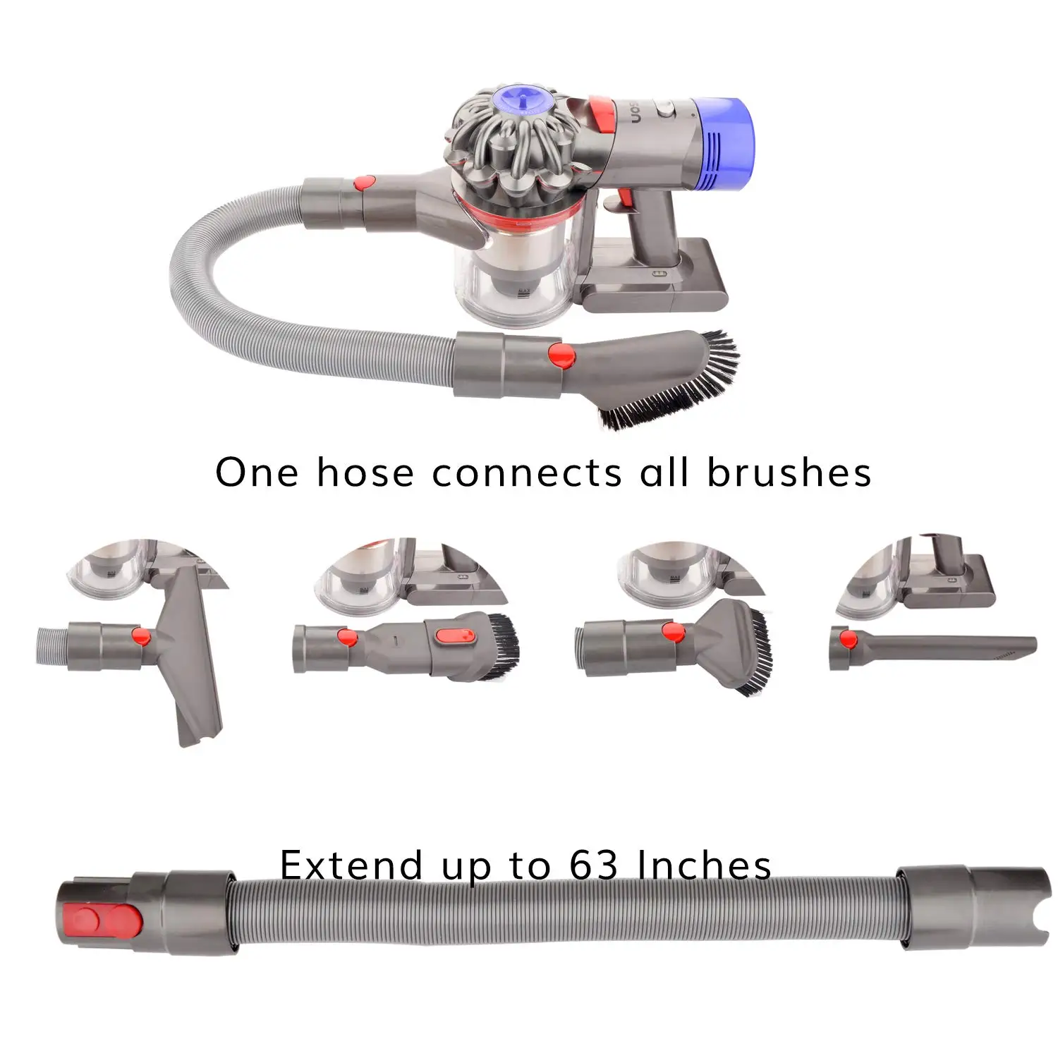 Удлинительный шланг для Dyson V8 абсолютный животный беспроводной пылесос V7 шнур