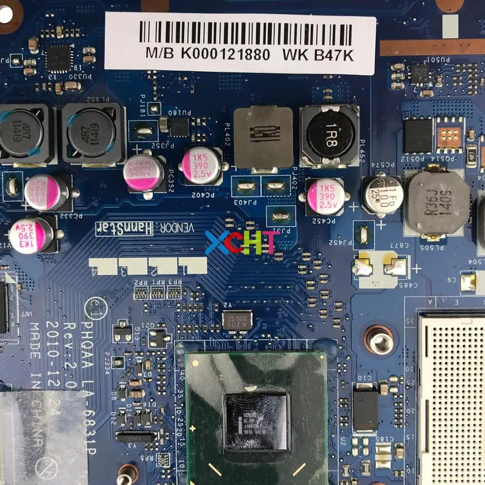 K000121880 PHQAA LA-6831P w GT540/2GB HM65 для Toshiba Satellite P750 P755 материнская плата ноутбука ПК