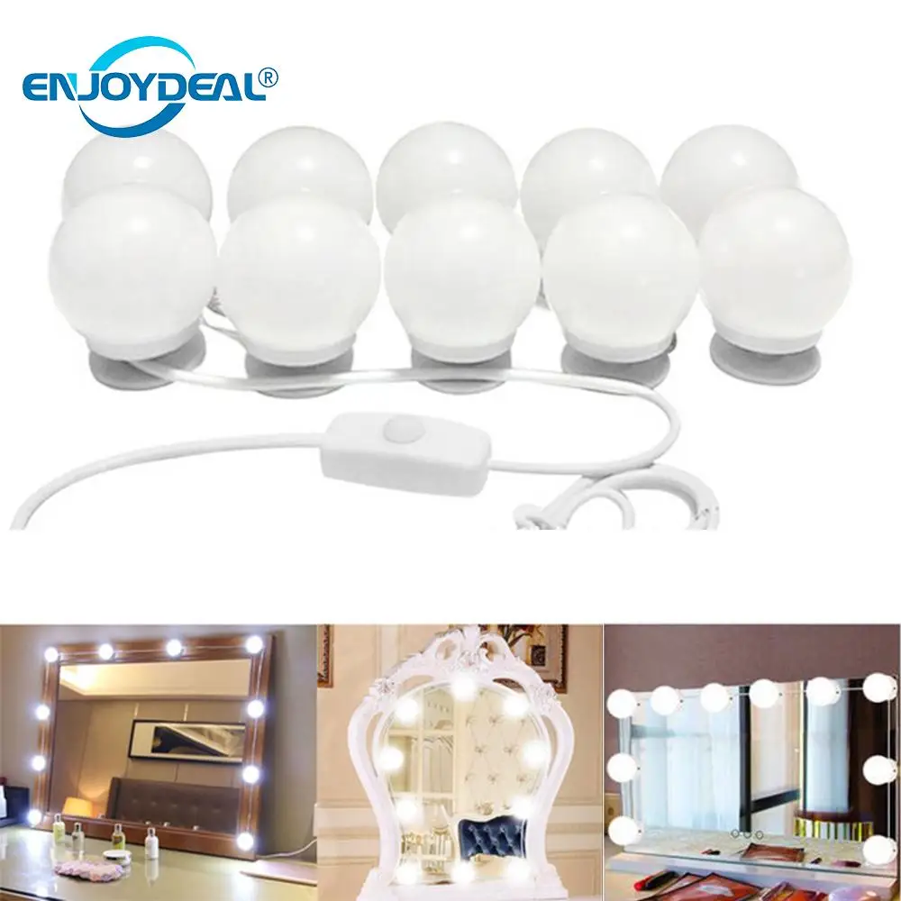 USB LED косметическое зеркало свет комплект бесступенчатая диммируемая лампа