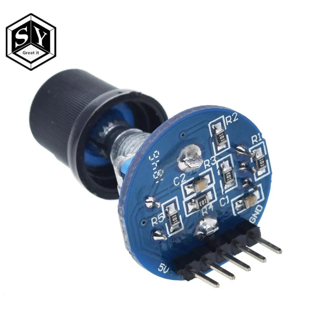 Модуль роторного энкодера GREAT IT для разработки датчика Arduino Круглый аудио