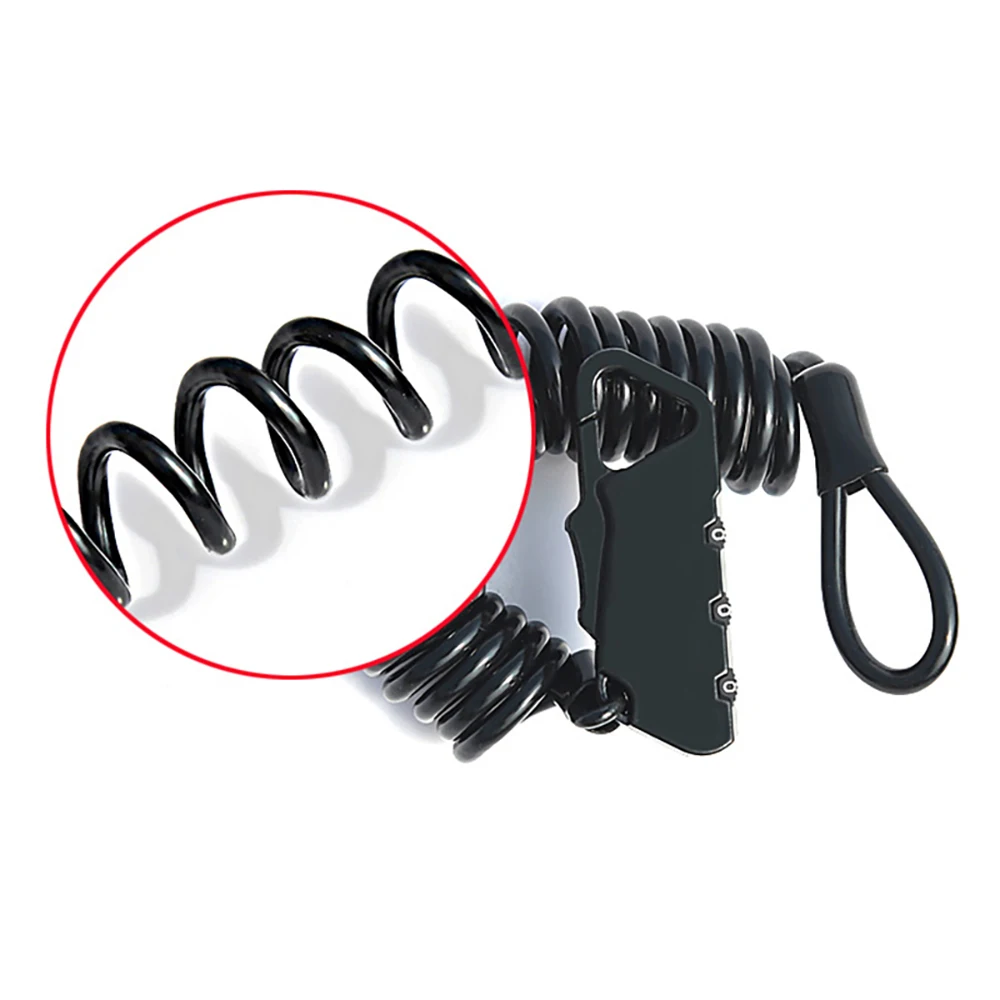 Мини Портативный пружинный Противоугонный велосипедный кодовый замок 3 цифры