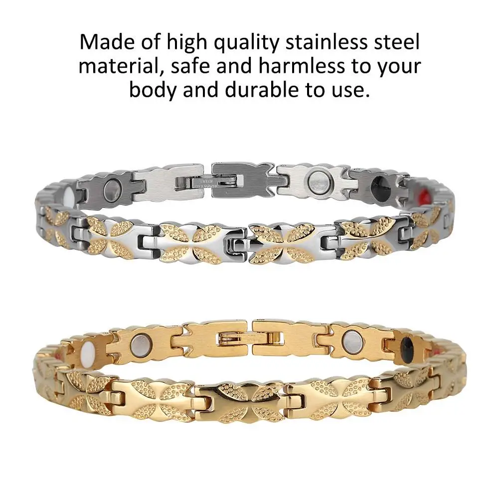 Женский браслет в форме цветка из нержавеющей стали|Браслеты с шармами| |