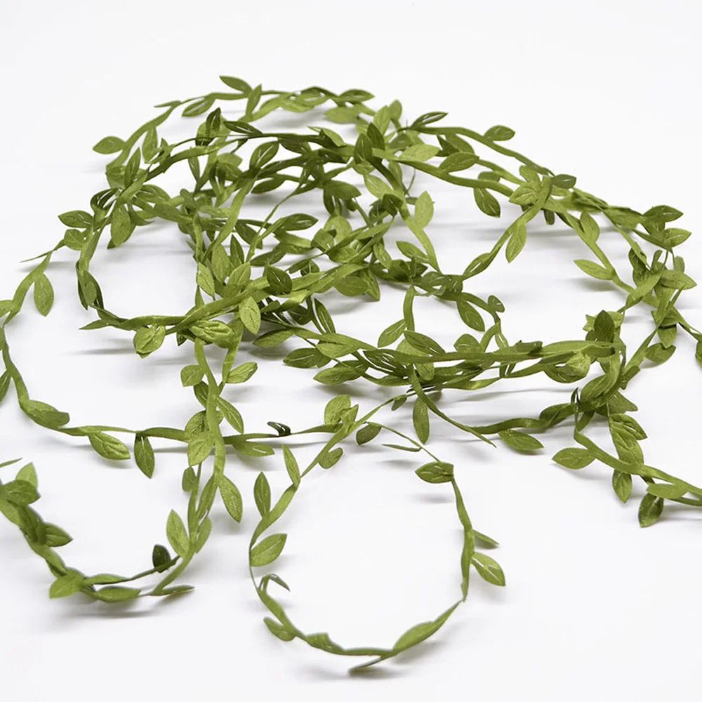 20m Artificial Wicker Leaf Vine DIY Wedding Garland Wreath Fake Greenery Decor | Дом и сад