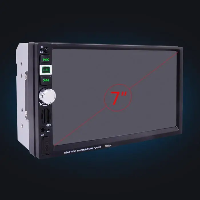 7 'ƈ Din Автомобильный Радио Стерео MP5 плеер сенсорный экран GPS TF USB FM Bluetooth видео
