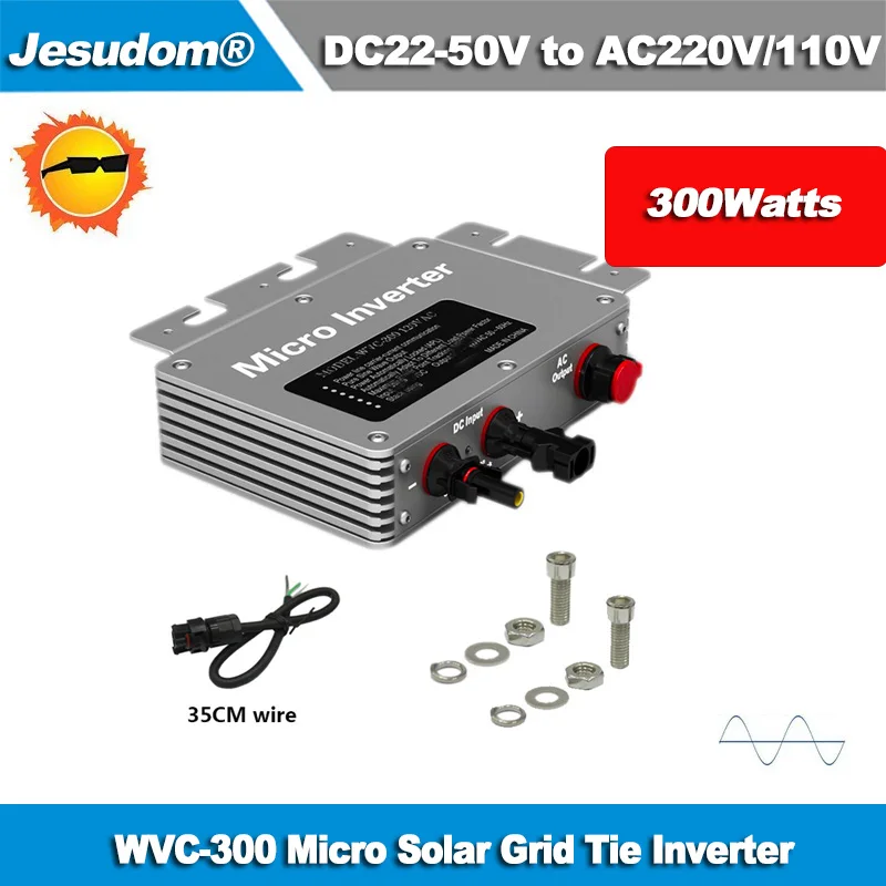 300 Вт 400 микро сетевой инвертор входной DC22V 50V AC230V110V водонепроницаемый солнечный с IP65 сеткой|tie inverter|grid connected