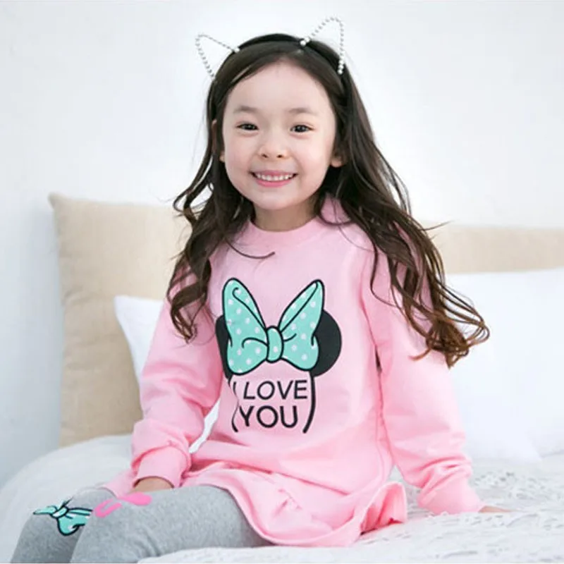 Платье костюм для девочек Новинка весна осень 2019 детский спортивный топ с