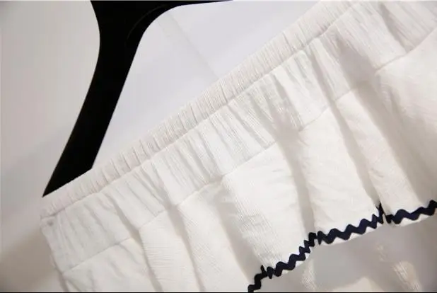 

summer 2019 new new women sister covered meat accept waist chiffon blouse top & denim belly skirt 2 pcs clothing set casual outf