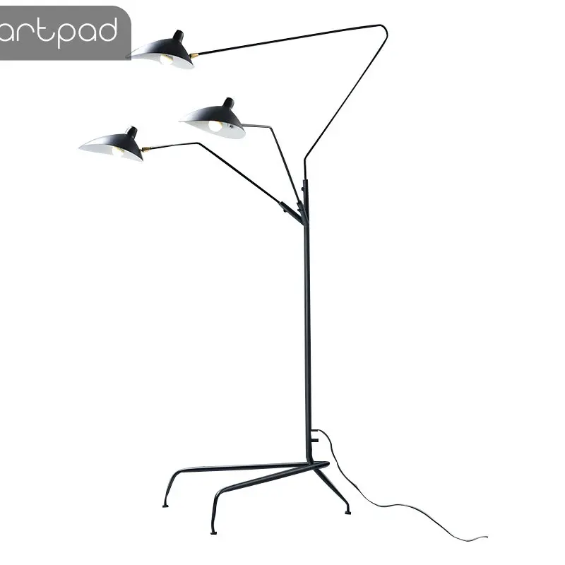 Современный 1/3 головки СВЕТОДИОДНЫЙ торшер для Гостиная Спальня кабинет блеск