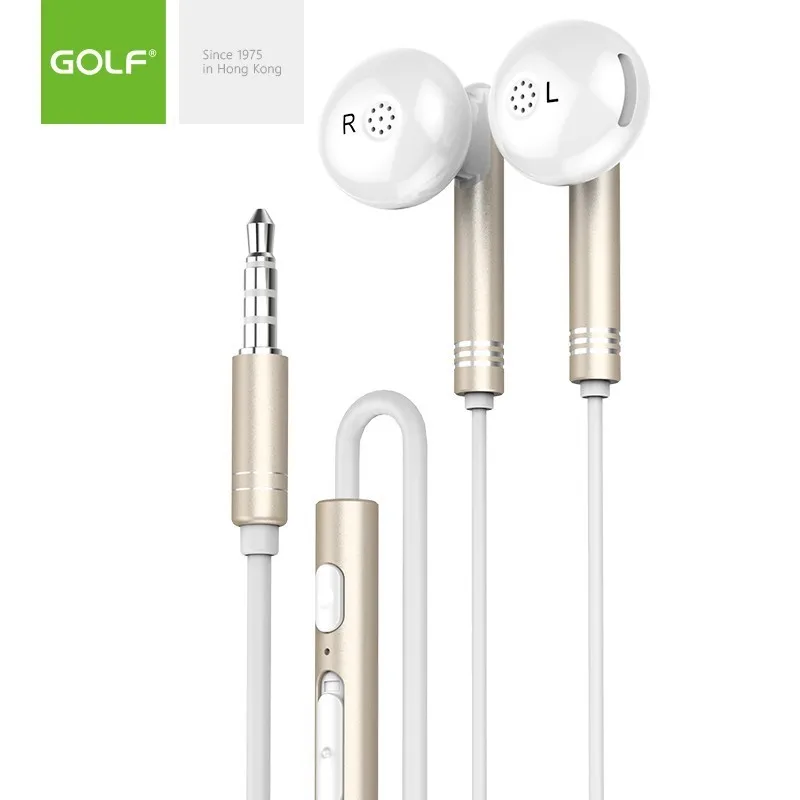 Гольф M19 двойной динамический 3 5 мм проводные наушники стерео Бас Звук Наушники с