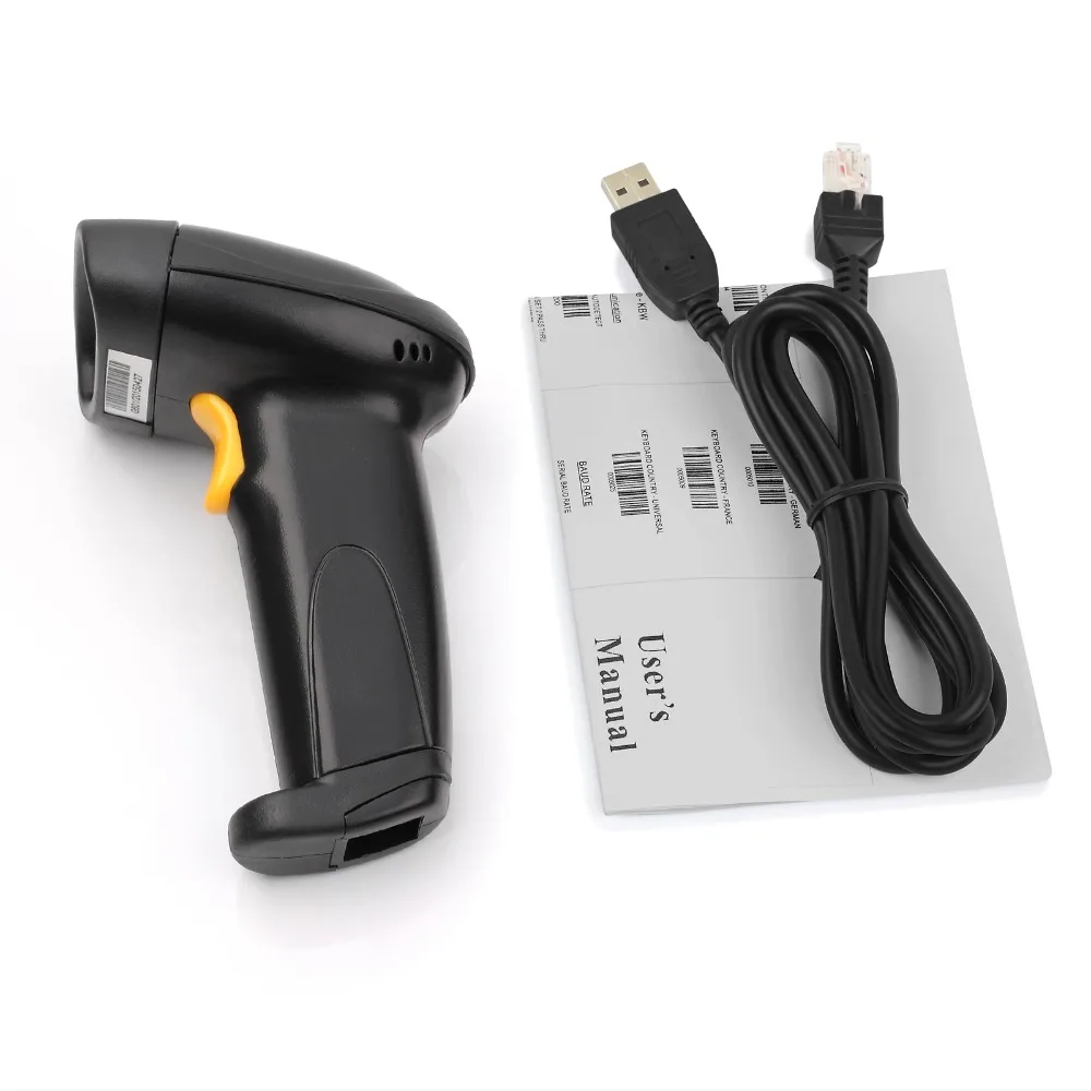 ESYNiC USB долгое сканирование ручной автоматический POS лазерный сканер штрих кода с