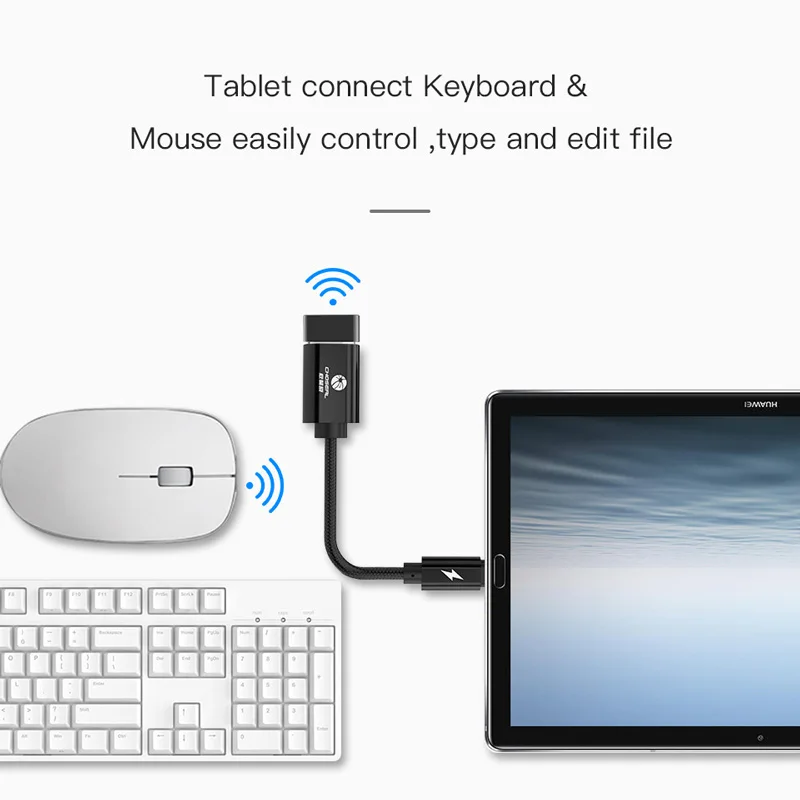 CHOSEAL Type C к USB 2 0 OTG Кабель адаптер для Macbook Samsung Galaxy S8 S9 Huawei P10 P9 кабель|Переходники и