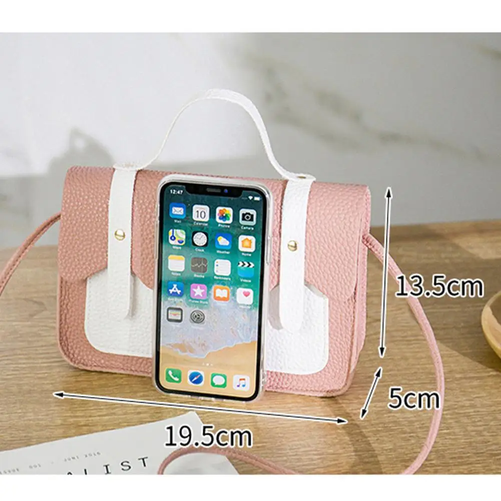 2019 Summer Fashion Women Shoulder Bag Mini Leisure Matching Color Square Shape Messenger Bags PU leather Handbags Clutch | Багаж и сумки