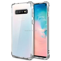 10pcslot shockproof clear case for samsung galaxy s10 pluss9s8note9note 10 plus cover silicone tpu thin transparent bumper