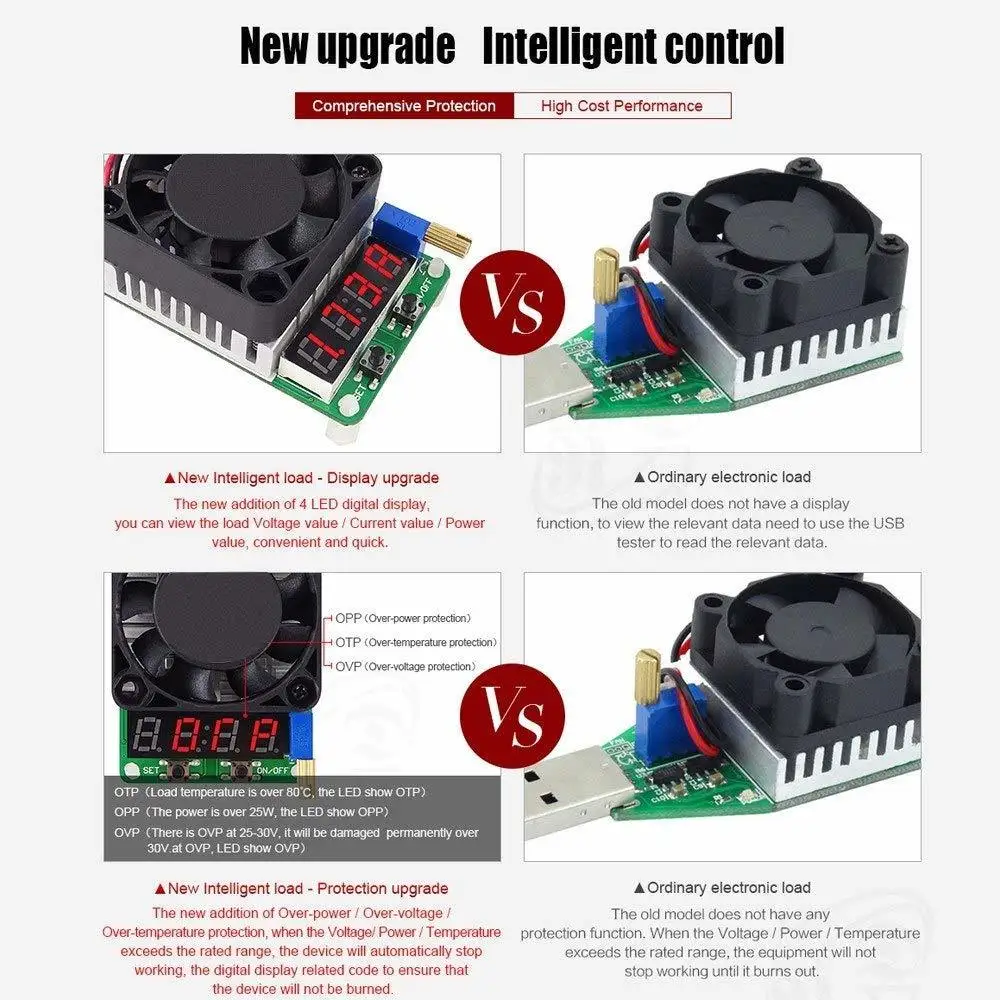 LD25 LD35 электронный нагрузочный резистор USB интерфейс разрядка батарея тест