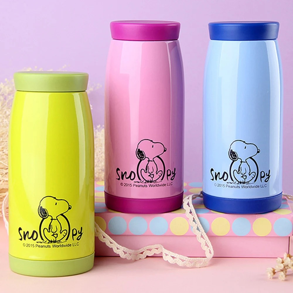 SNOOPY 350 мл из нержавеющей стали мультфильм изоляционный стаканчик теплоизоляция