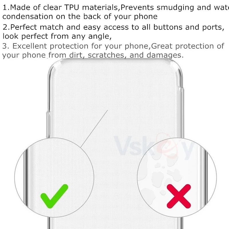 

VSKEY 100pcs Ultra Thin Clear Phone Case for Xiaomi Mi 9 SE Soft TPU Transparent Silicone Back Cover for Xiaomi Mi 9T