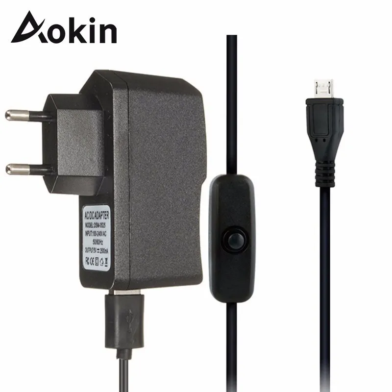 Кабель адаптер питания Aokin 5 в 2 А для телефона + зарядное устройство Micro USB с