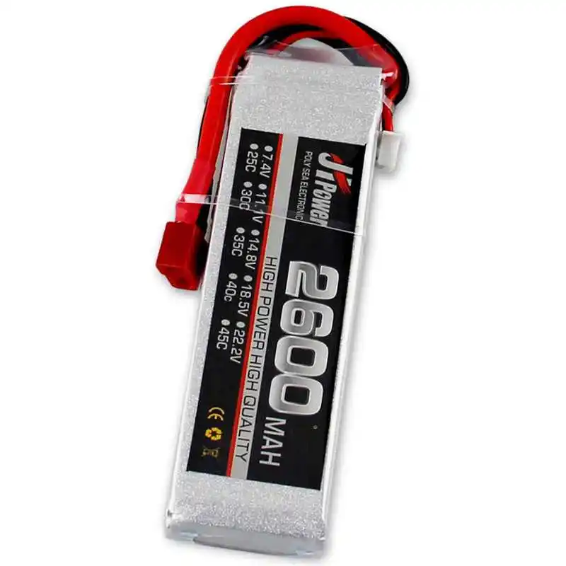 LEORY JH Lipo RC Автомобильная батарея 2600mah 7 4 v 2s 25c T/TX60 вилка для 1/10