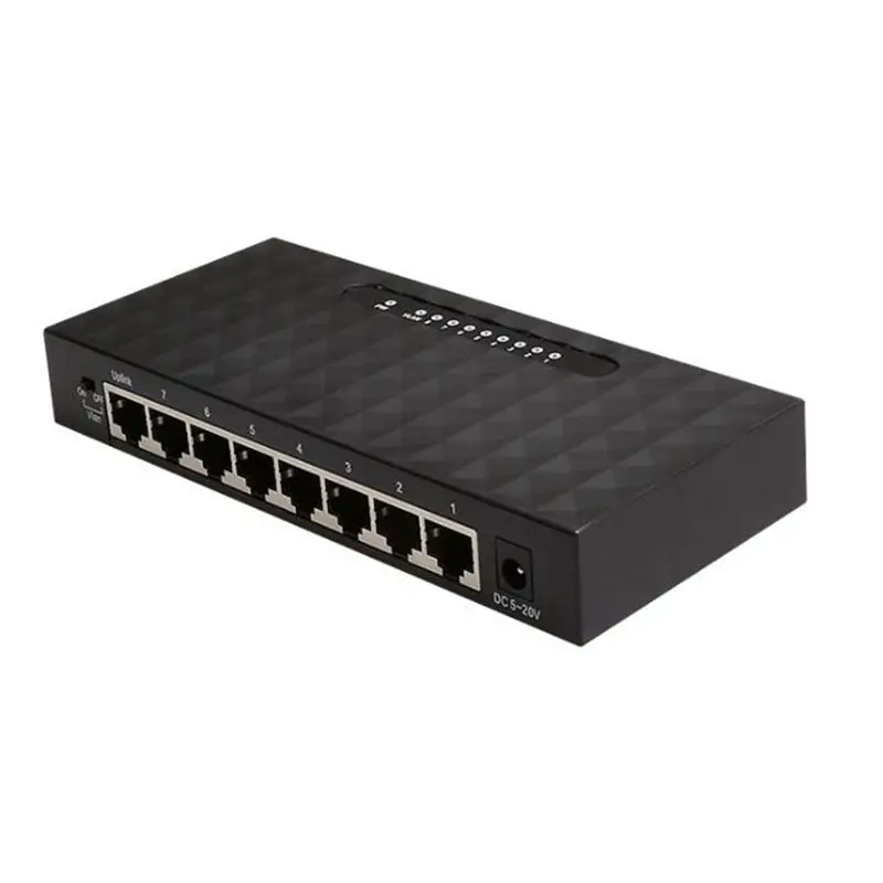 Diewu 8-портовый гигабитный Ethernet сетевой коммутатор 10/100/1000Mpbs концентратор