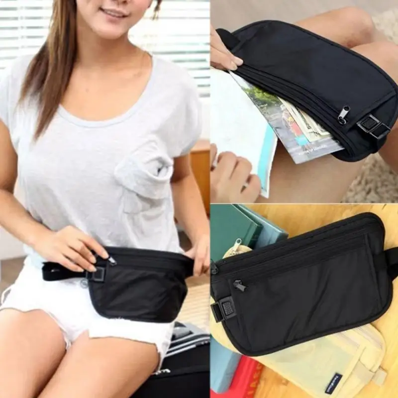 Поясная сумка для мужчин и женщин нейлоновая поясная путешествий кошелек на