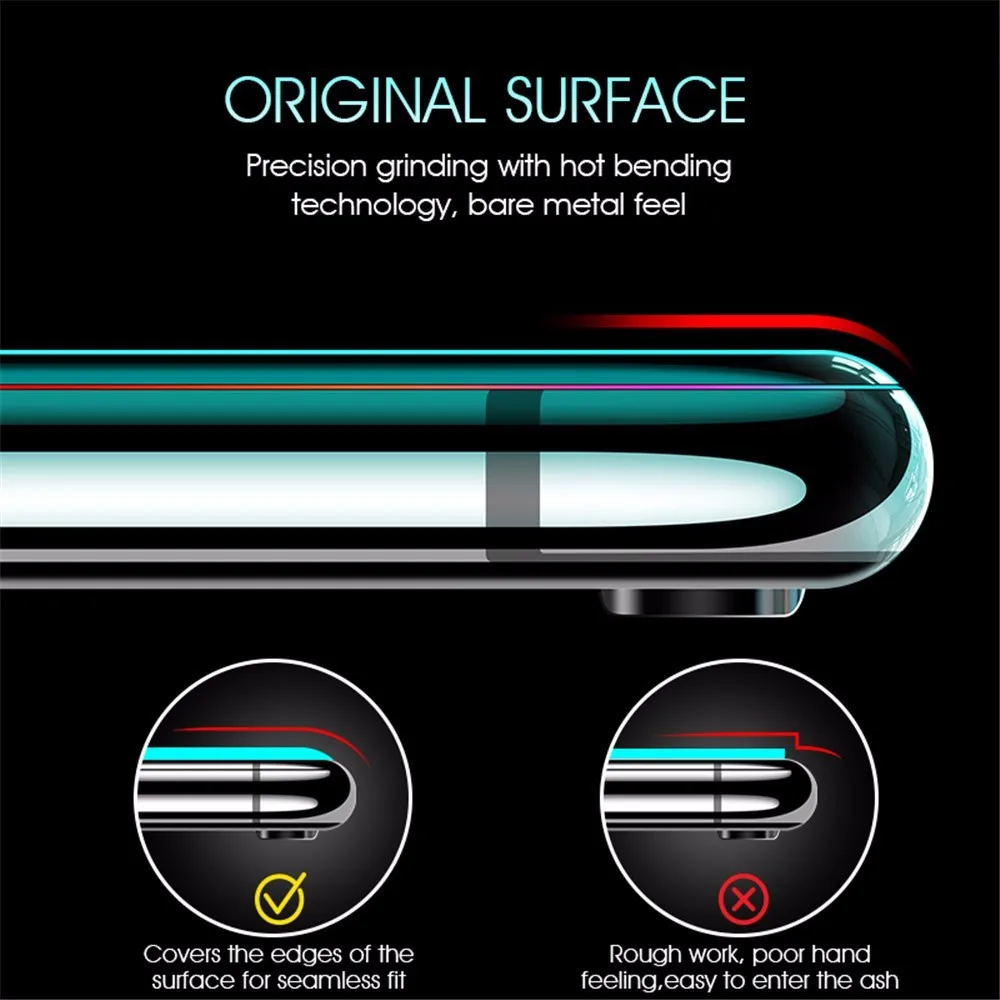10D защитное стекло от отпечатков пальцев для IPhone X XS Max XR Защита экрана 7 6 8 Plus