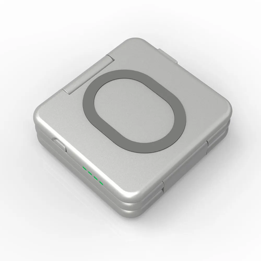 KISSCASE 5000 мАч Мини Складной внешний аккумулятор для iphone X 7 8 Беспроводное зарядное